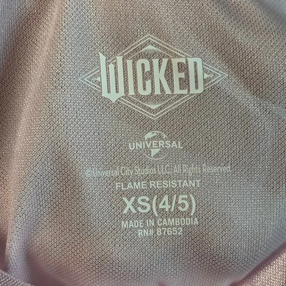 Wicked Glinda Princess Nightgown Pink Girls XS 4/5 Dress Costume New